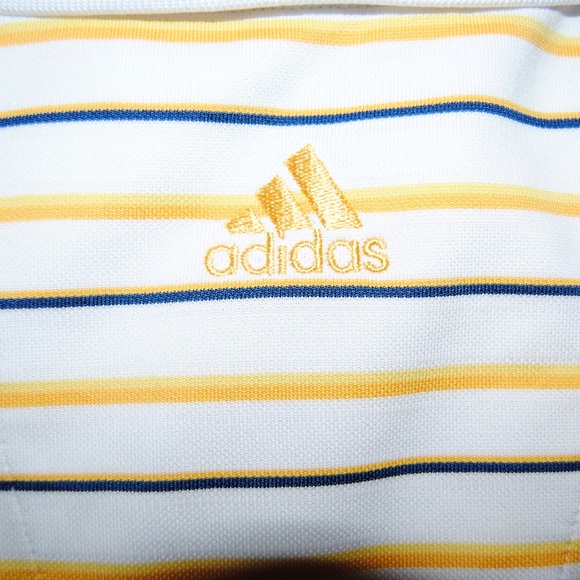 Adidas Striped Climalite Golf Shirt - Picture 2 of 5